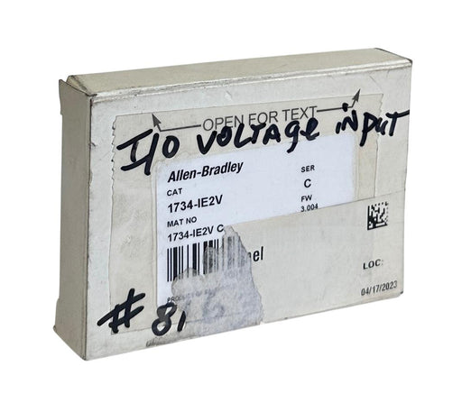 ALLEN BRADLEY 1734-IE2V /C POINT I/O 2-CHNL ANALOG INPUT MODULE 1734IE2V NSMP