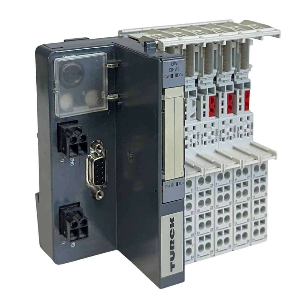 TURCK BL20-GW-DPV1 / 6827234 EXPANDABLE I/O GATEWAY MODULE S4T-SBBS 6827046 USNP