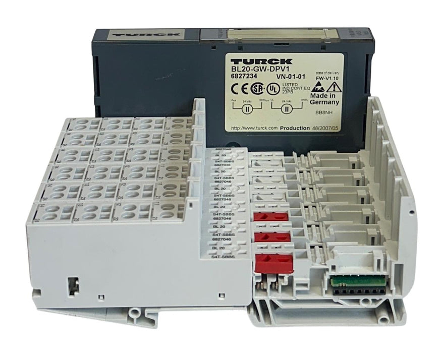 TURCK BL20-GW-DPV1 / 6827234 EXPANDABLE I/O GATEWAY MODULE S4T-SBBS 6827046 USNP