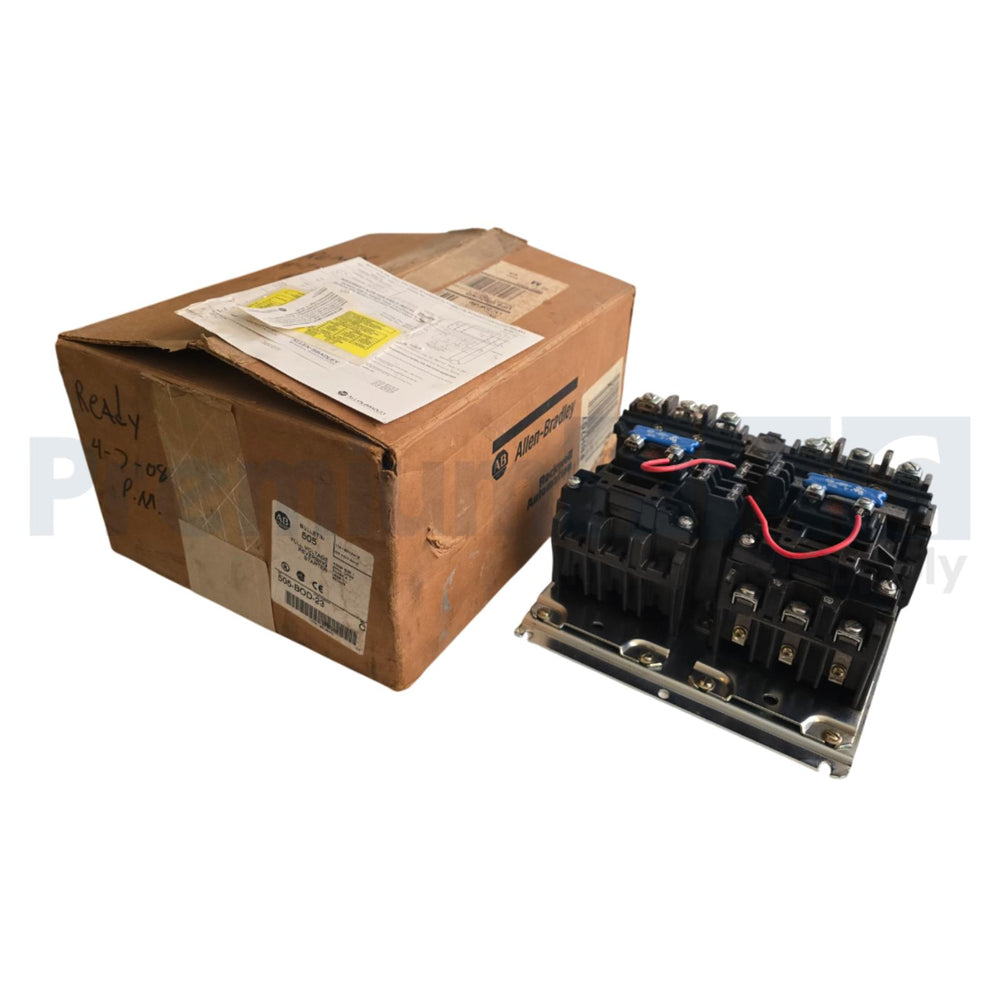 ALLEN BRADLEY 505-BOD-23 /C NEMA SIZE 1 REVERSING STARTER 110-120V 50/60HZ COIL
