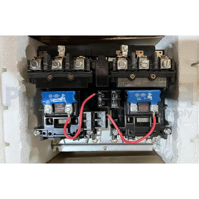 ALLEN BRADLEY 505-BOD-23 /C NEMA SIZE 1 REVERSING STARTER 110-120V 50/60HZ COIL