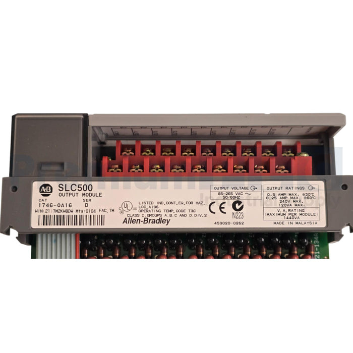 ALLEN BRADLEY 1746-OA16 /D SLC 500 16-PT OUTPUT MODULE 1746-0A16 1746OA16 NSNP