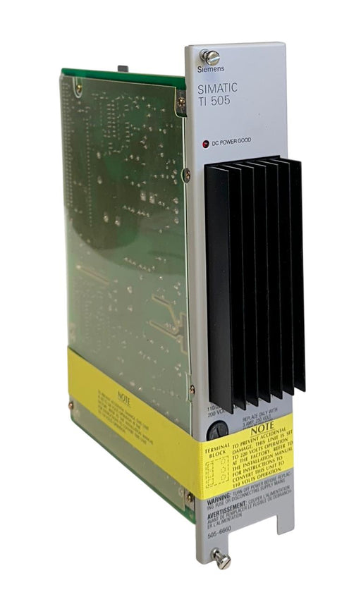 SIEMENS 505-6660 / 2586231-0001 SIMATIC TI 505 POWER SUPPLY 110/220VAC NSMP