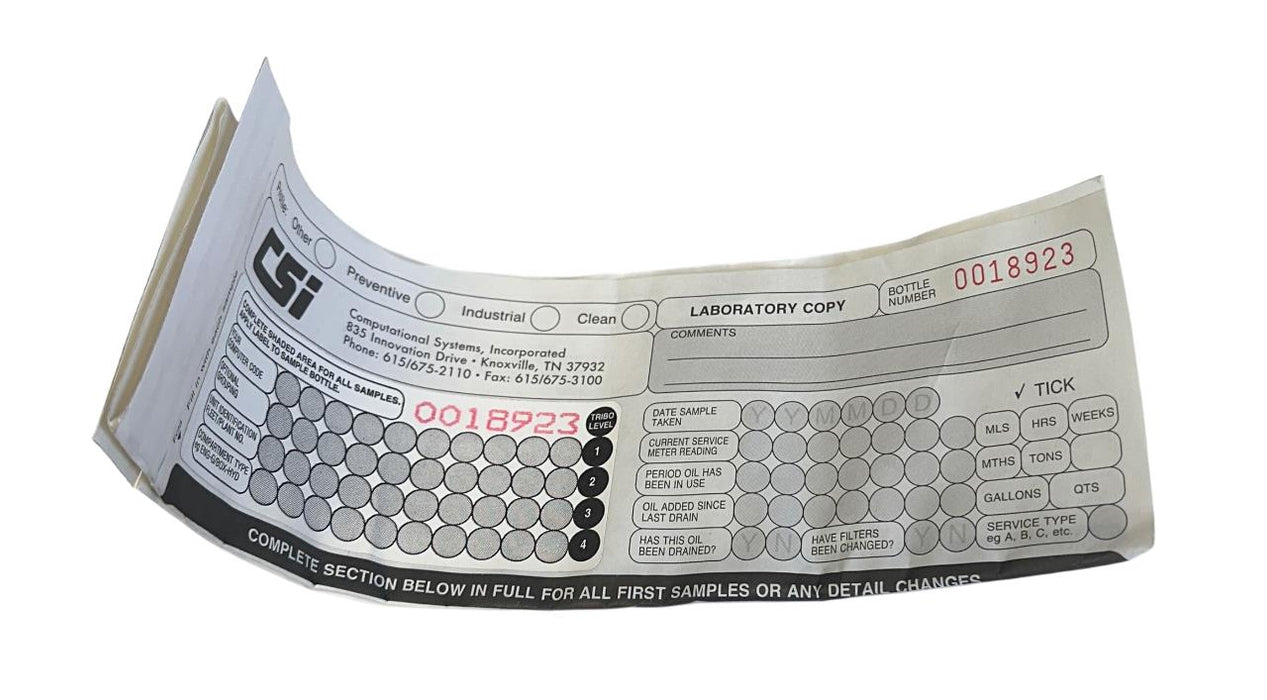 24 COMPUTATIONAL SYSTEMS INC CSI 2090-2 / 20902 OIL SAMPLE BOTTLES BLACK NSMP