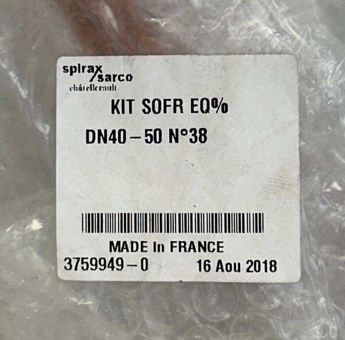 SPIRAX SARCO 3759949 KIT SOFR EQ% DN40-50 No38 Spira-trol PLUG AND SEAL KIT NSMP