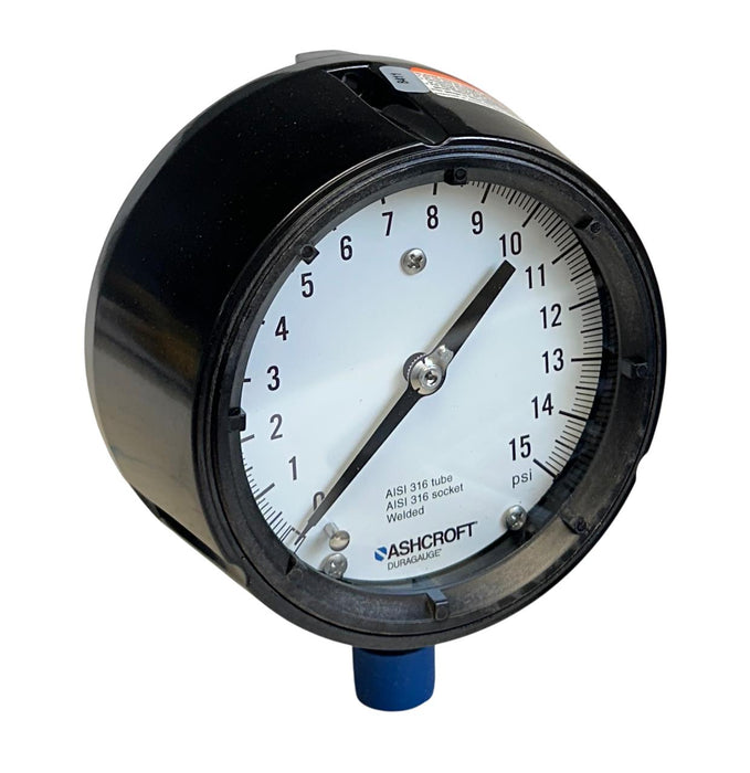 ASHCROFT 45-1279-SS-04L-15# / 451279SS04L15# DURAGAUGE PRESSURE 4-1/2'' 15# NSMP