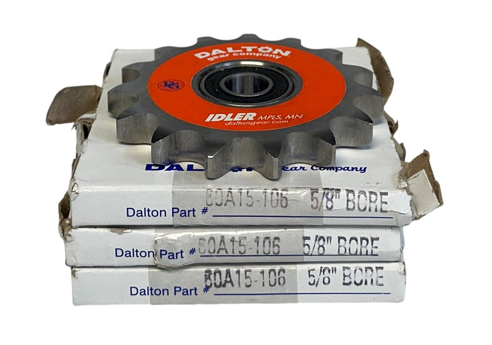 3 DALTON GEAR COMPANY 60A15-106 / 60A15106 SPROCKETS 5/8'' BORE NSMP