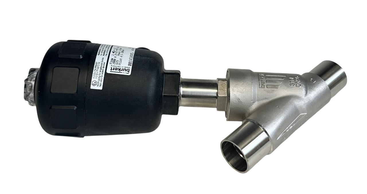 BURKERT 2000 A 25,0 PTFE VA / 00143445 PNEUMATIC ANGLE SEAT VALVE 2/2-WAY NSMP