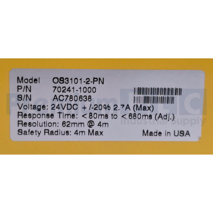 OMRON STI OS3101-2-PN OptoShield OS3101 SAFETY LASER SCANNER 70241-1000 NSNP