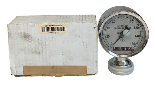 CSE 3S-F-15U-GF-BT-SS / 3SF15UGFBTSS SANI-FLOW PRESSURE GAUGE 0-200PSI NSMP