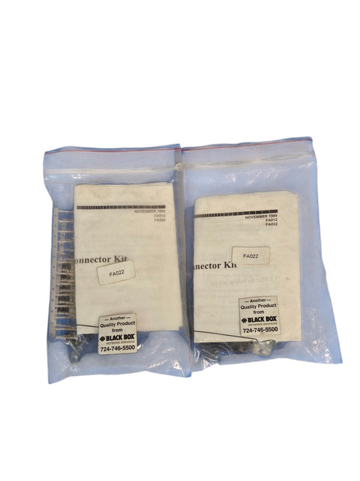 LOT OF 2 NEW BLACK BOX FA022 DB25 FEMALE CONN KITS
