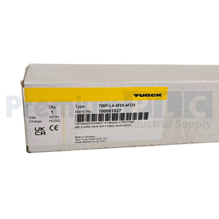 TURCK TBIP-L4-4FDI-4FDX BLOCK MODULE FOR EtherNet/IP & CIP SAFETY 1000 ...