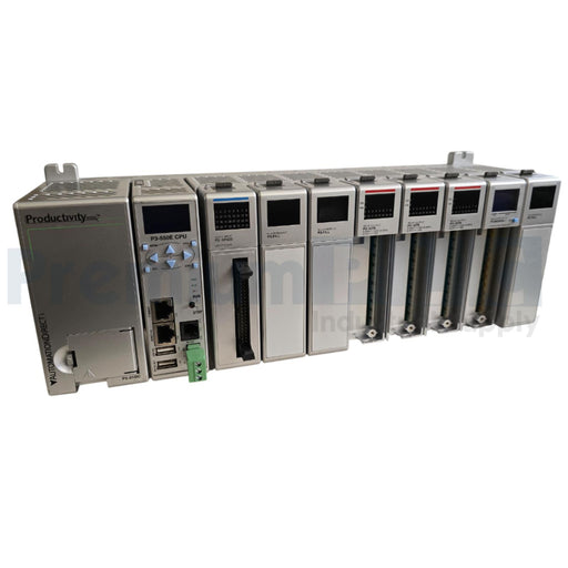 AUTOMATION DIRECT P3-08B Productivity3000 BASE W/P3-550E, P3-8AD4DA-1, ETC NUPI