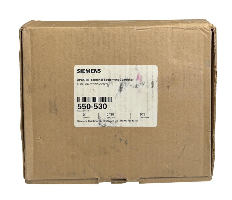SIEMENS 550-530 / LTEC-SDAV 4IN/6DO/1DPS APOGEE TERMINAL CONTROLLER 550530 NSMP