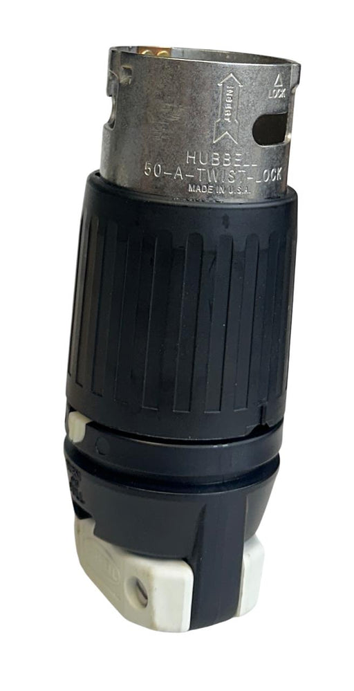 HUBBELL CS8165C INSULGRIP TWIST-LOCK PLUG 50A 3PHASE 480VAC 3-POLE 4-WIRE NSMP