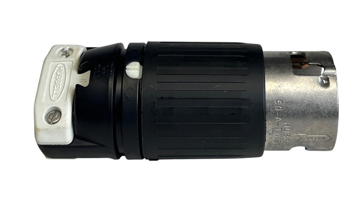HUBBELL CS8165C INSULGRIP TWIST-LOCK PLUG 50A 3PHASE 480VAC 3-POLE 4-WIRE NSMP
