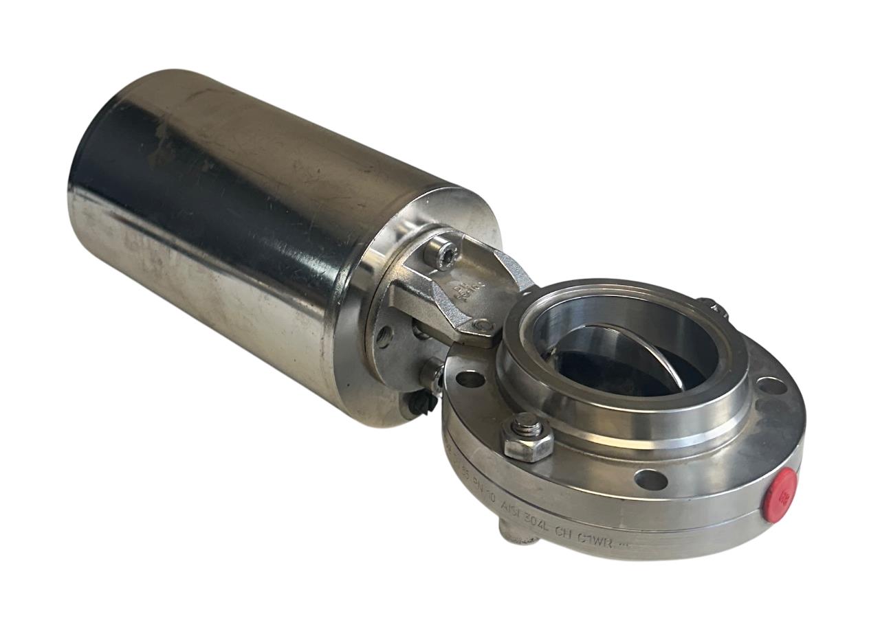 KIESELMANN 4200.100.000 / 4200100000 SPRING TENSION BUTTERFLY VALVE 2.5'' USNP