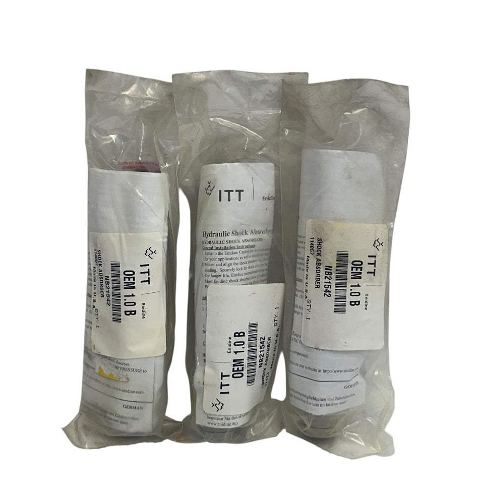 3 ITT ENIDINE OEM 1.0B / NB21542 HYDRAULIC SHOCK ABSORBERS OEM 1'' THREAD NSFS