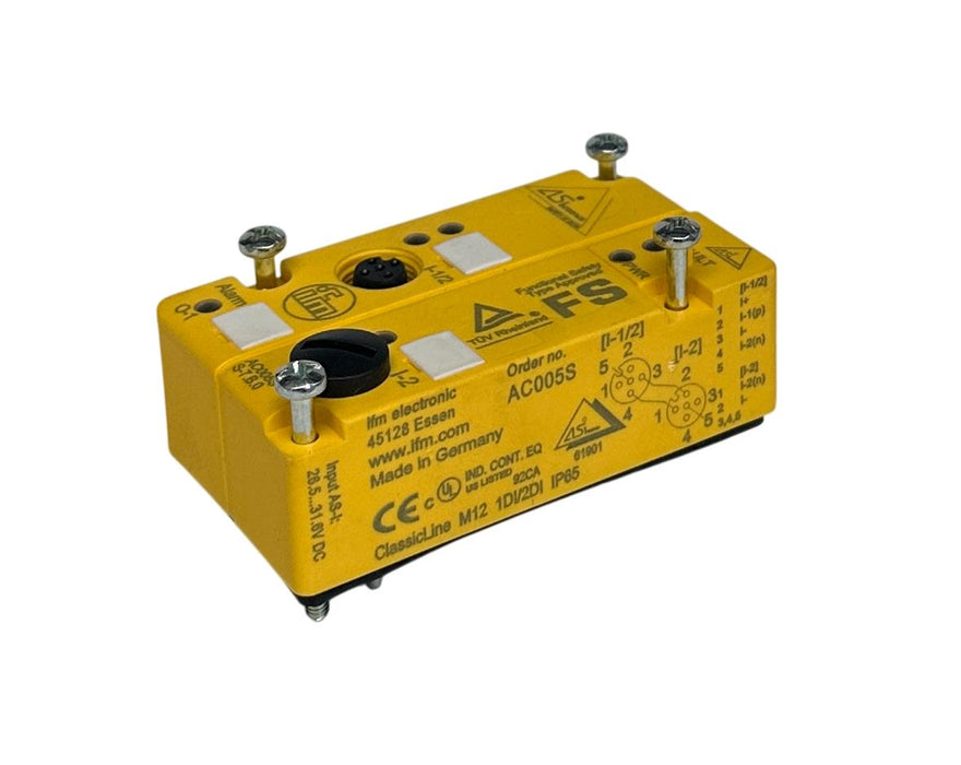 IFM ClassicL45 1DI/2DI M12 / AC005S ClassicLine AS INTERFACE BUS MODULE NSNP
