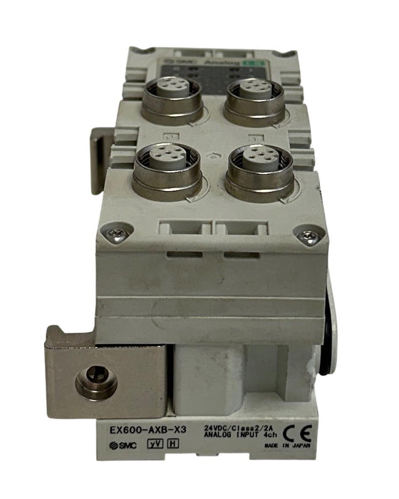 SMC EX600-AXB-X3 / EX600AXBX3 4-CHNL ANALOG INPUT MODULE EX600 SERIES 24VDC USNP