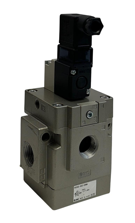 SMC VG342-5DZ-04NA / VG3425DZ04NA PNEUMATIC POPPET VALVE 24VDC COIL 3-PORT USNP