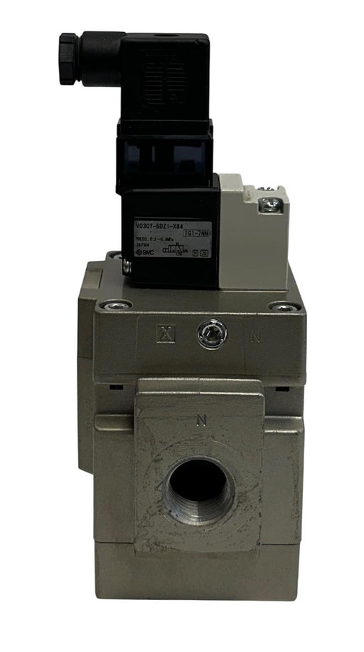 SMC VG342-5DZ-04NA / VG3425DZ04NA PNEUMATIC POPPET VALVE 24VDC COIL 3-PORT USNP