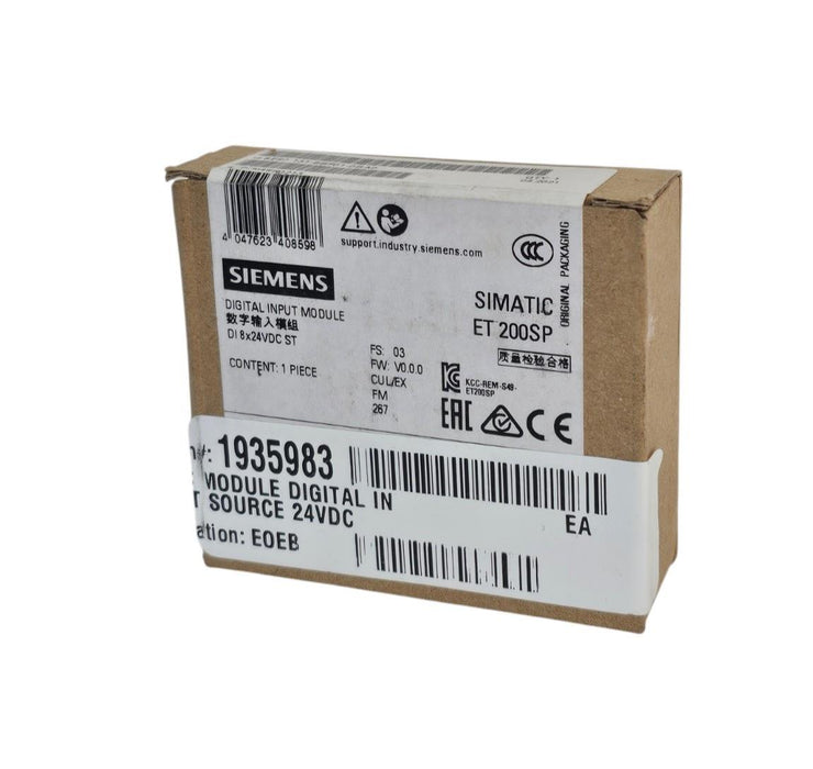 F/S SIEMENS 6ES7131-6BF01-0BA0 DIGITAL INPUT MODULE 6ES7 131-6BF01-0BA0