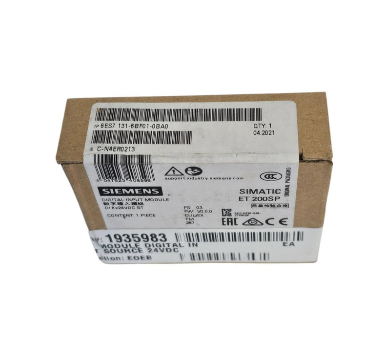 F/S SIEMENS 6ES7131-6BF01-0BA0 DIGITAL INPUT MODULE 6ES7 131-6BF01-0BA0