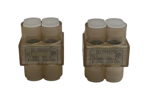 2 BURNDY BIBD-350-2 / BIBD3502 UNITAP CONNECTORS #10AWG-350KCMIL 2-PORT NSNP