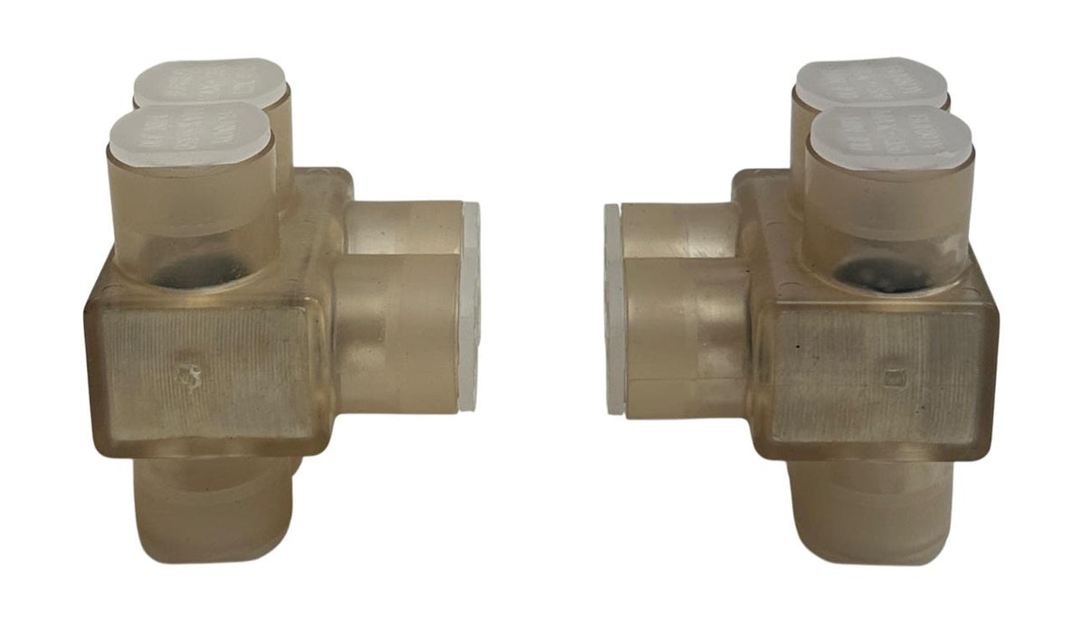 2 BURNDY BIBD-350-2 / BIBD3502 UNITAP CONNECTORS #10AWG-350KCMIL 2-PORT NSNP