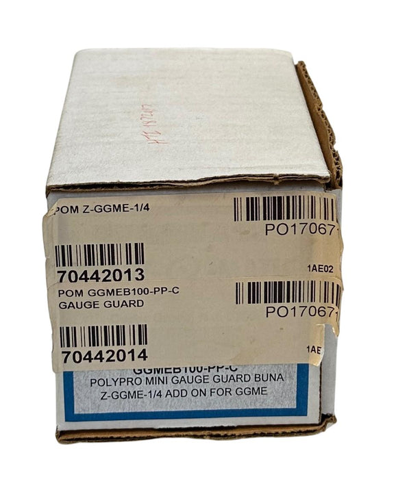 PLAST-O-MATIC GGMEB100-PP-C / GGMEB100PPC SERIES GGME GAUGE GUARD 1/4'' NSMP