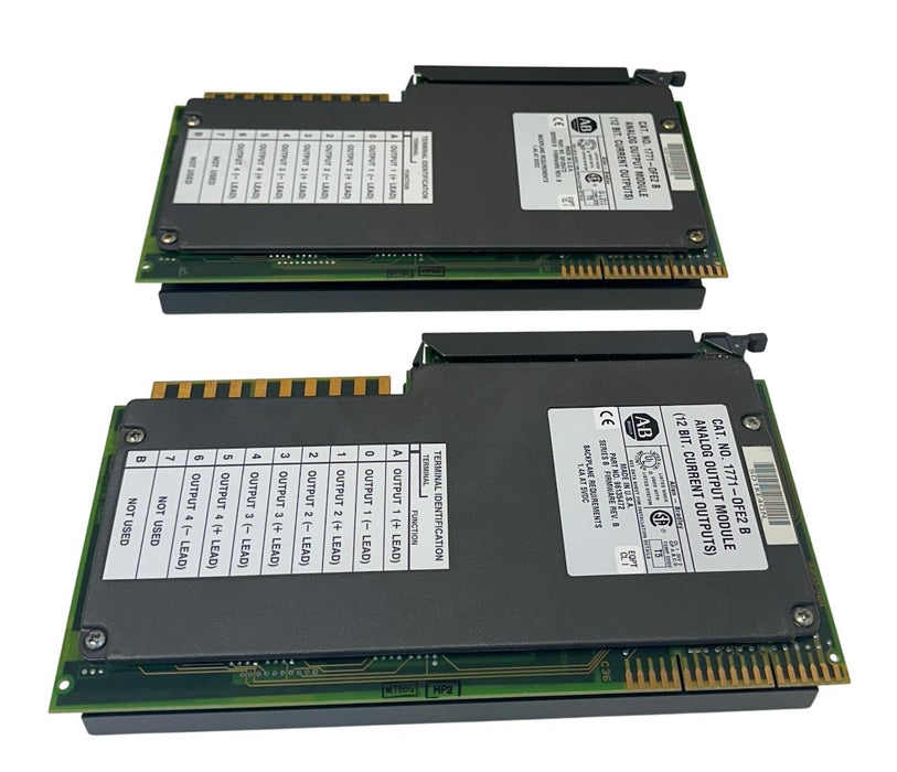 2 ALLEN BRADLEY 1771-OFE2 /B PLC-5 ANALOG OUTPUT MODULES 4-PT 5VDC USNP