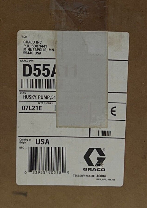 GRACO D55A11 HUSKY 515 PVDF 1/2'' NPT DIAPHRAGM PUMP 15-57GPM OEM NSMP