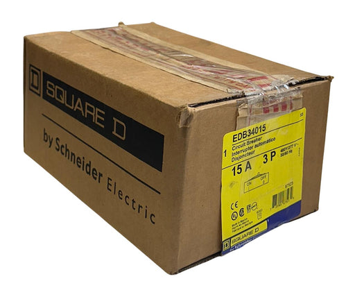 SCHNEIDER SQUARE-D EDB34015 CIRCUIT BREAKER 15A 3P 50/60Hz 480Y/277V NSMP