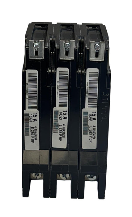 SCHNEIDER SQUARE-D EDB34015 CIRCUIT BREAKER 15A 3P 50/60Hz 480Y/277V NSMP
