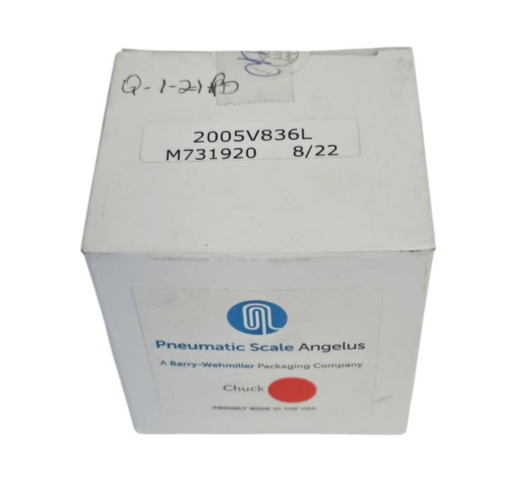 NIB PNUEMATIC SCALE ANGELUS 2005V836L, M731920 8/22 SEAMER TOOLING SEAMING ROLL