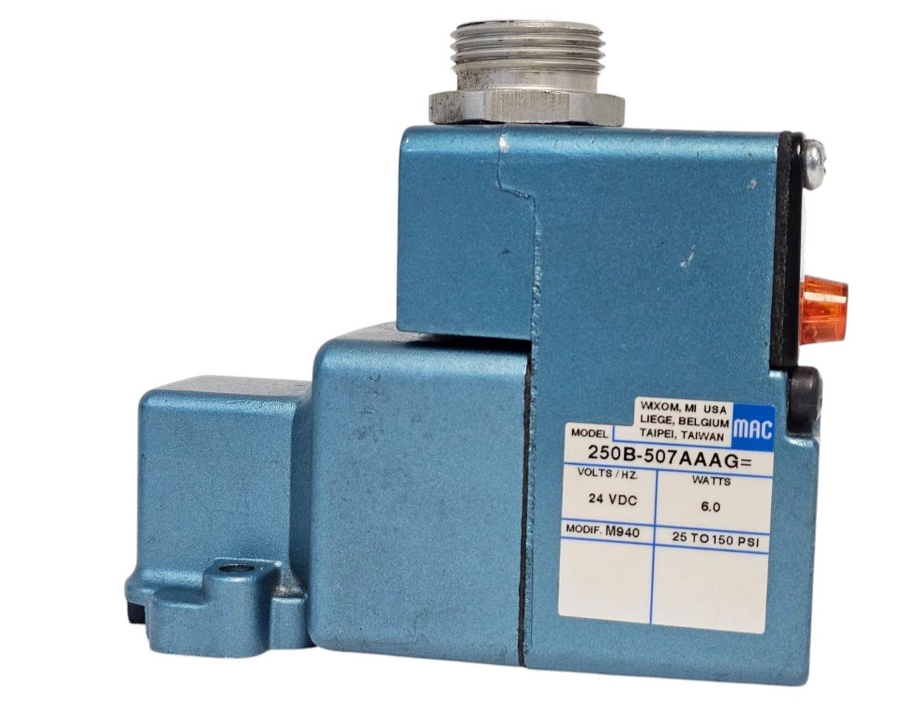 MAC 250B-507AAAG SOLENOID VALVE 250B-507AAAG 24DC 6W 200
