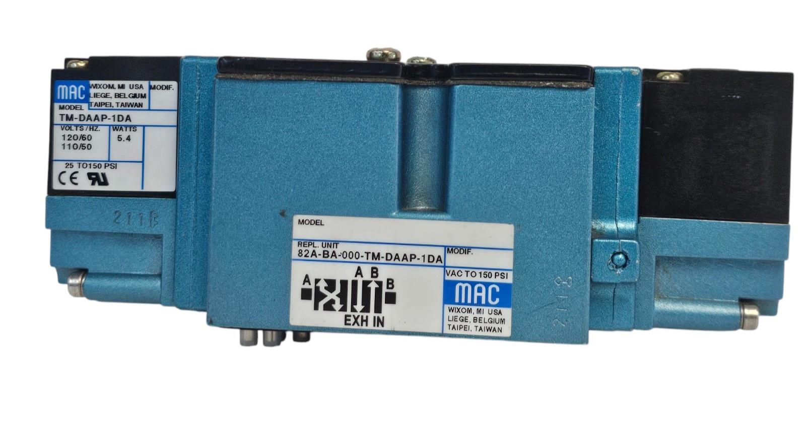 MAC 82A-BA-000-TM-DAAP-1DA / 82ABA000TMDAAP1DA SOLENOID VALVE, TM-DAAP-1DA PILOT