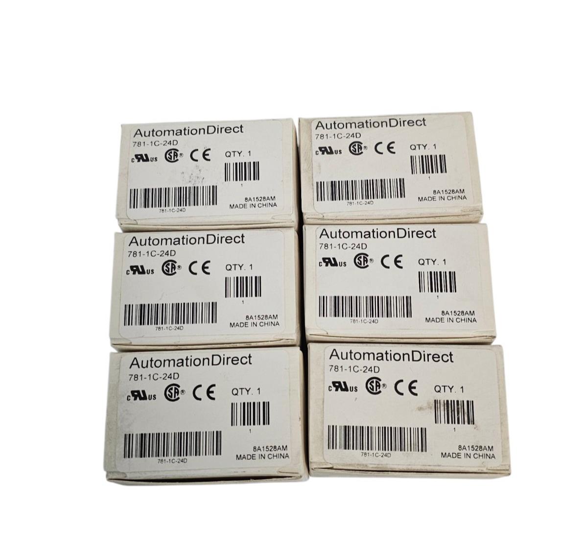 LOT OF 6 NIB AUTOMATION DIRECT 781-1C-24D ICE CUBE CONTROL RELAYS 7811C24D
