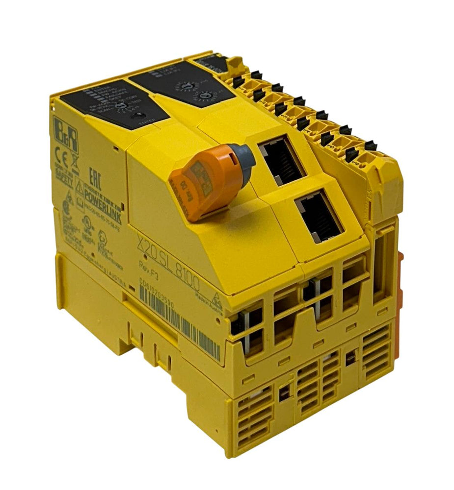 B&R X20 SL 8100 / X20SL8100 EtherNet POWERLINK SAFETY MODULE SAFELOGIC NSNP