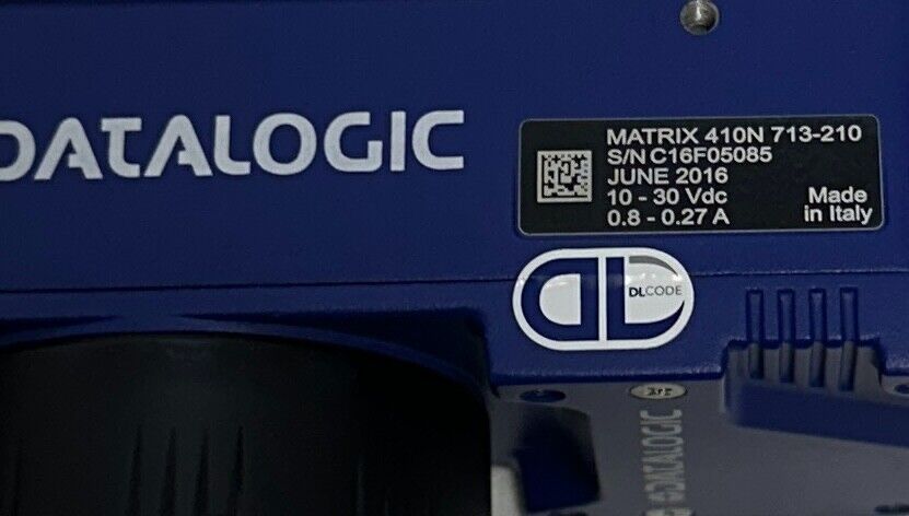 DATALOGIC MATRIX 410N 713-210 / 937401098 MATRIX SCANNER 10-30VDC .8-.27A NSNP