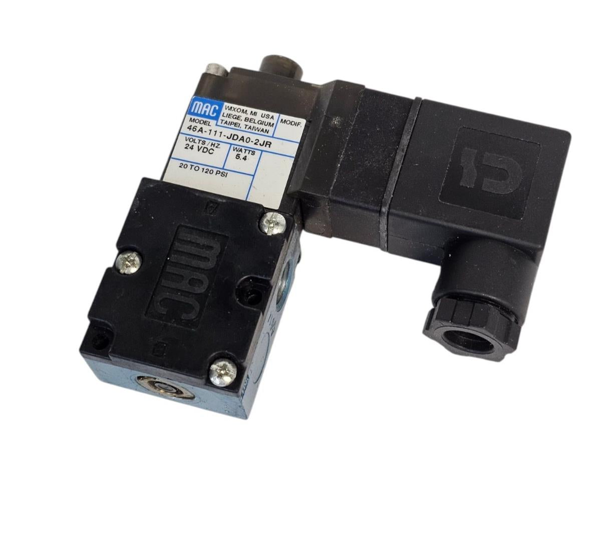 NEW MAC 46A-111-JDA0-2JR SOLENOID VALVE 24VDC 5.4 WATTS 46A111JDA02JR