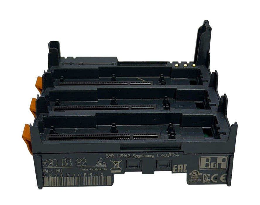 B&R X20 BB 82 / X20BB82 ADD-ON BUS BASE MODULE EXPANSION 24VDC 2-SLOT 10A NSNP