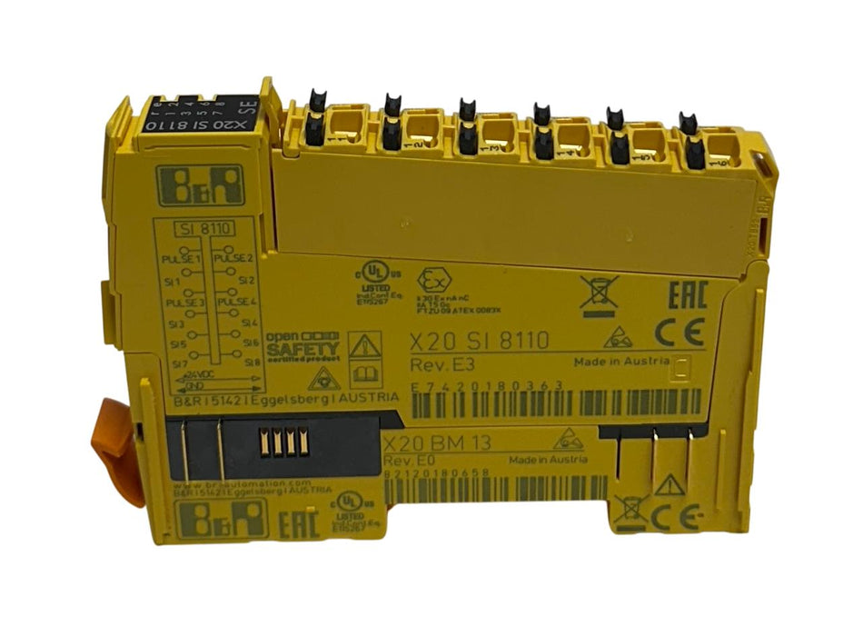 B&R X20 SI 8110 / X20SI8110 X20 SERIES DIGITAL SAFETY INPUT/OUTPUT MODULE NSNP