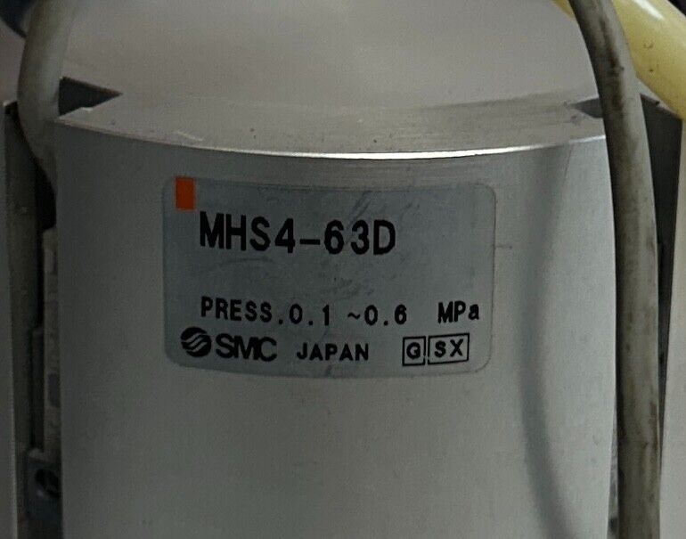 SMC MHS4-63D / MHS463D MHS SERIES PNEUMATIC GRIPPER PARALLEL STYLE 4 GRIP USNP