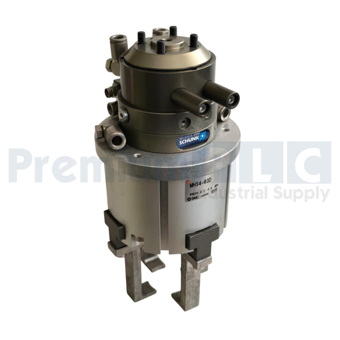 SCHUNK DDF 2-031-P2-E4 / DDF2-31-P2-E4 ROTARY FEED-THROUGH ID 323034 W/MHS4-63D