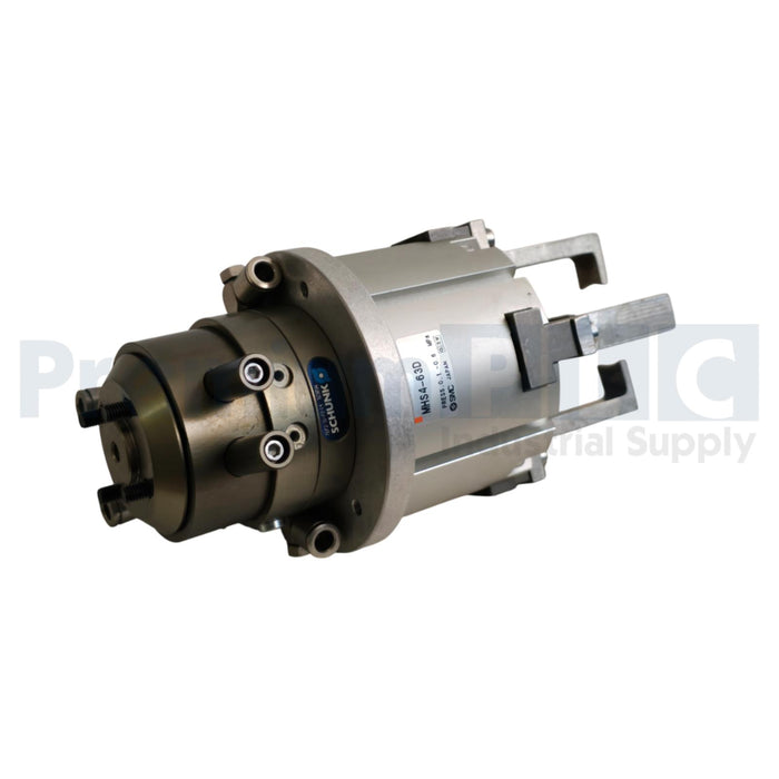 SCHUNK DDF 2-031-P2-E4 / DDF2-31-P2-E4 ROTARY FEED-THROUGH ID 323034 W/MHS4-63D