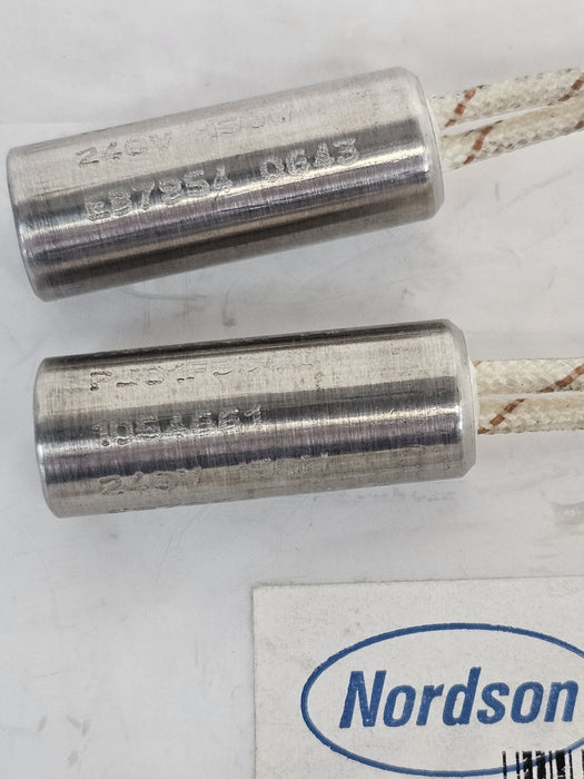 LOT OF 2 NEW NORDSON 1054661 CARTRIDGE HEATERS 240V 147W FOR HOT MELT HEAD/TANK