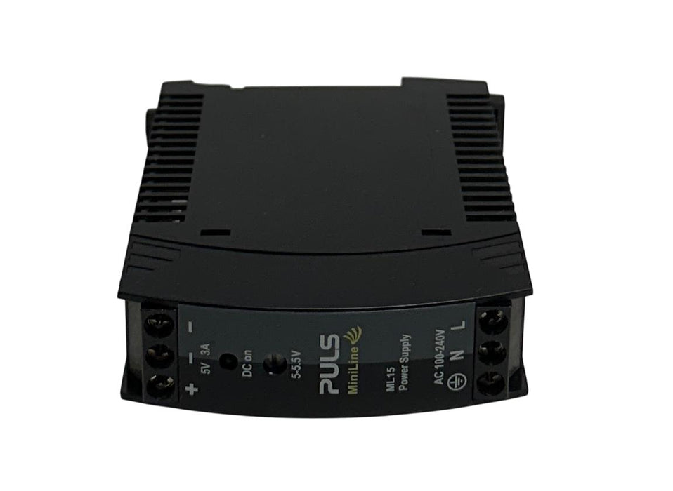 PULS ML15.051 / ML15051 POWER SUPPLY 100-240VAC/110-300VDC IN 5-5.5VDC OUT USNP