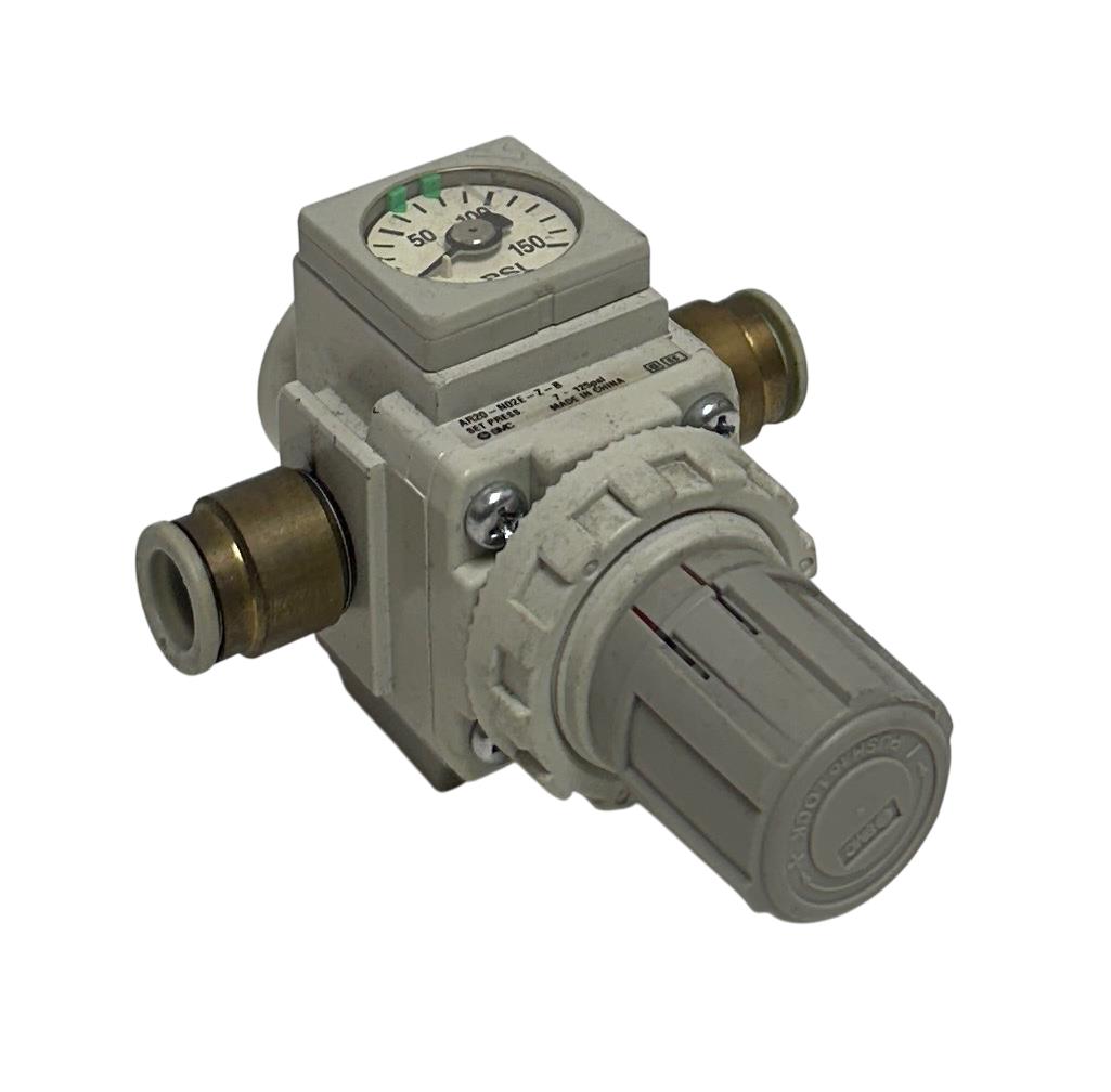 SMC AR20-N02E-Z-B / AR20N02EZB PNEUMATIC PRESSURE REGULATOR 0-150PSI USNP